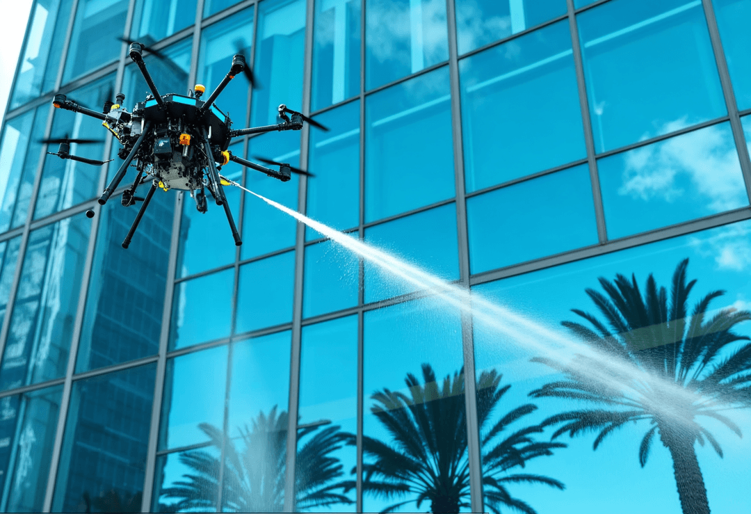 Drone Window Cleaning